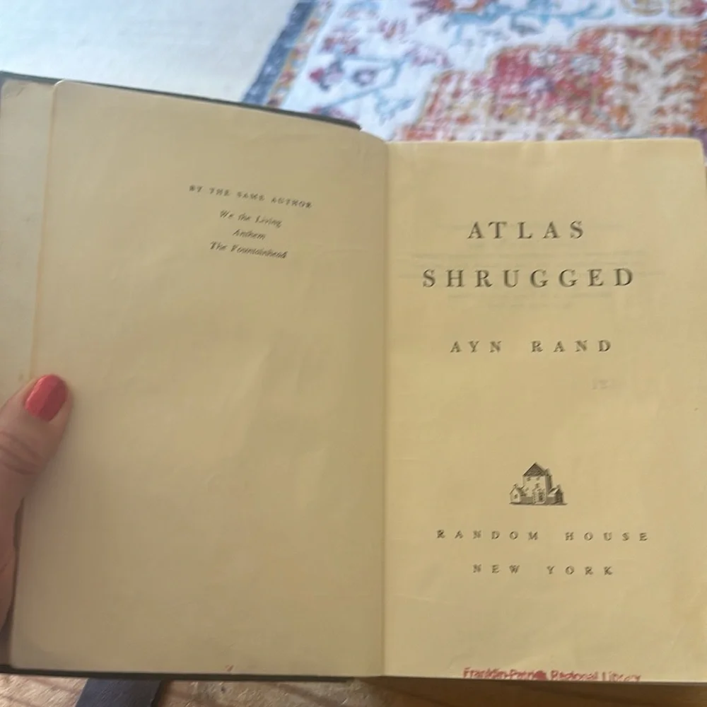 ATLAS SHRUGGED Rand, Ayn 1957 1st Edition 3rd Printing. Hardcover Library Copy. - Picture 5 of 12